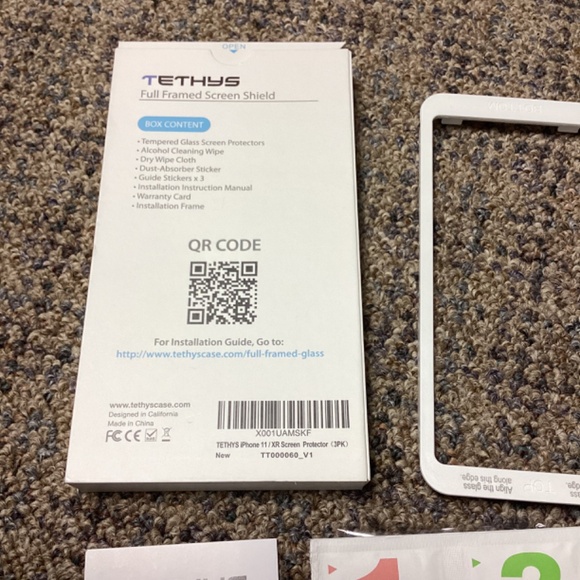 Tethys iPhone 11/XR Full Framed Glass Screen Protector * Qty. 2 - Picture 3 of 6